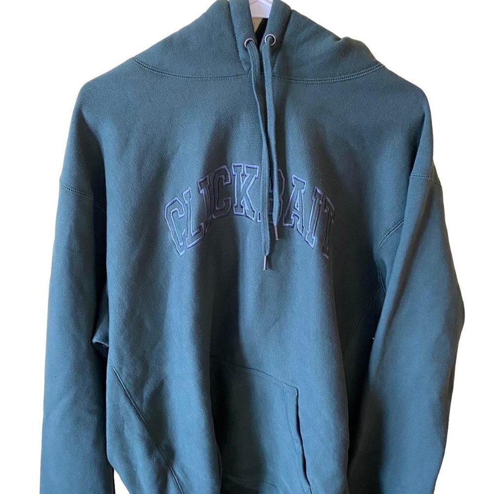 Green Clickbait Hoodie David Dobrik Size XL